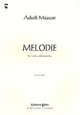 Áskell Másson Notenblätter Melodie für Viola und Marimbaphon