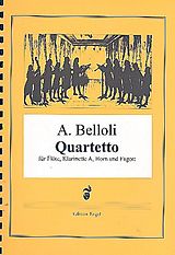 Agostino Belloli Notenblätter Quartett für Flöte, Klarinette, Horn