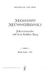 Modest Mussorgski Notenblätter Johannisnacht auf dem Kahlen Berg