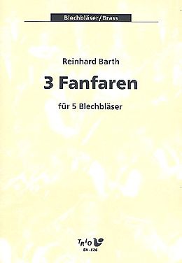 Reinhard Barth Notenblätter 3 Fanfaren für 2 Trompeten