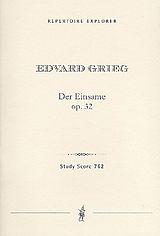 Edvard Hagerup Grieg Notenblätter Der Einsame op.32 für Bariton, 2 Hörner