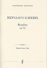 Edvard Hagerup Grieg Notenblätter Bergliot op.42 für Sprecher und Orchester