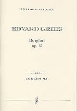 Edvard Hagerup Grieg Notenblätter Bergliot op.42 für Sprecher und Orchester