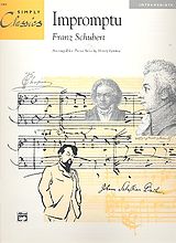 Franz Schubert Notenblätter Impromptu op.142,2 (Theme)for easy piano