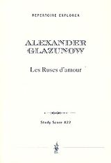 Alexander Glasunow Notenblätter Les ruses damour op.61