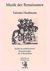 Valentin Haussmann Notenblätter Leichte bis mittelschwere Kompositionen