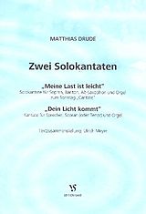Matthias Drude Notenblätter 2 Solokantaten für 2 Stimmen und Instrument(e)