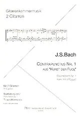 Johann Sebastian Bach Notenblätter Contrapunctus Nr.1 aus Kunst der Fuge