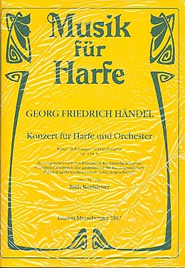 Georg Friedrich Händel Notenblätter Konzert B-Dur op.4,6 für Harfe und Orchester