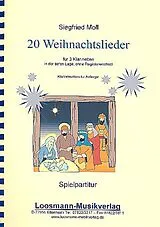  Notenblätter 20 Weihnachtslieder