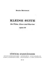 Boris Mersson Notenblätter Kleine Suite op.10