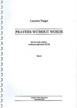 Laurence Traiger Notenblätter Prayers without Words for mixed chorus