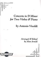 Antonio Vivaldi Notenblätter Concerto in D Minor for 2 violas and piano