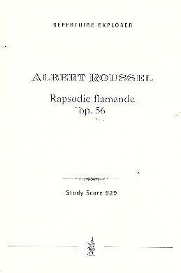 Albert Charles Paul Roussel Notenblätter Rhapsodie flamande op.56