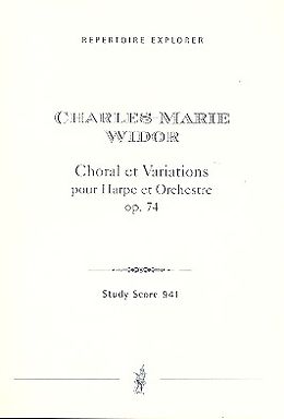 Charles Marie Jean Albert Widor Notenblätter Chorale et Variations op.74 für Harfe