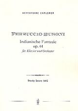 Ferruccio Busoni Notenblätter Indianische Fantasie op.44