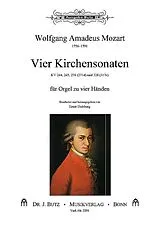 Wolfgang Amadeus Mozart Notenblätter Vier Kirchensonaten