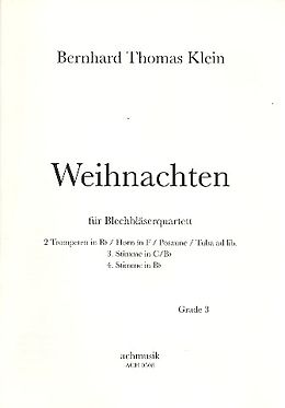 Berhard Thomas Klein Notenblätter Weihnachten für 2 Trompeten, Horn in F