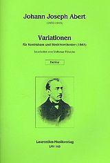 Johann Josef Abert Notenblätter Variationen für Kontrabass und