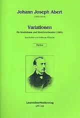 Johann Josef Abert Notenblätter Variationen