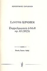 Ludwig (Louis) Spohr Notenblätter Doppelquartett d-Moll op.65 für
