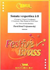 Pavel Josef Vejvanovsky Notenblätter Sonata vespertina à 8 für 8 Blechbläser