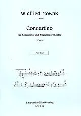 Winfried Nowak Notenblätter Concertino für Sopraninoblockflöte