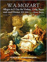 Wolfgang Amadeus Mozart Notenblätter Allegro F-Dur KV288