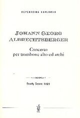 Johann Georg Albrechtsberger Notenblätter Konzert
