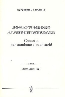 Johann Georg Albrechtsberger Notenblätter Konzert
