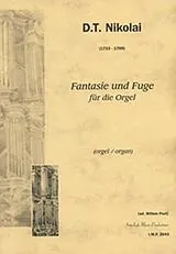 D. T. Nikolai Notenblätter Fantasie und Fuge g-Moll