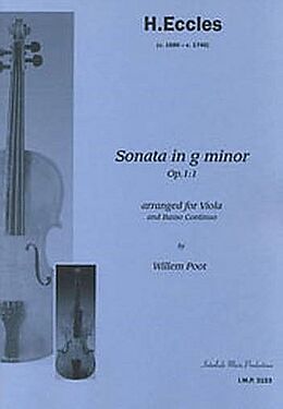 Henry Eccles Notenblätter Sonate g-Moll op.1,11 für