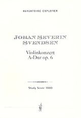 Johan Severin Svendsen Notenblätter Konzert A-Dur op.6 für Violine