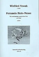 Winfried Nowak Notenblätter Ferndando Rielo-Messe für 2stg gem Chor