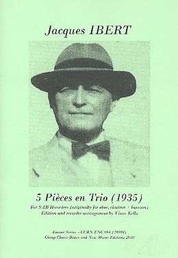 Jacques Ibert Notenblätter 5 Pièces en Trio for 3 recorders (SAB)