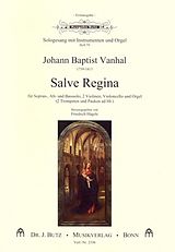 Johann Baptist (Krtitel) Vanhal Notenblätter Salve regina
