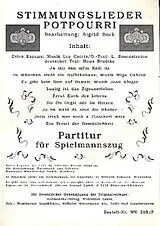  Notenblätter Stimmungslieder-Potpourri