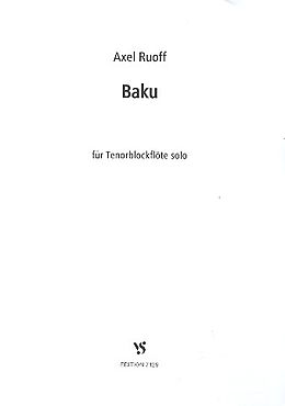 Axel D. Ruoff Notenblätter Baku für Tenorblockflöte