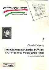 Claude Debussy Notenblätter Yver vous nestes quun villain