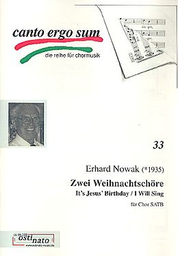 Erhard Nowak Notenblätter 2 Weihnachtschöre für gem Chor