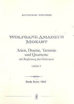 Wolfgang Amadeus Mozart Notenblätter Arien, Duette, Terzette und Quartette
