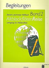 Daniel Hellbach Notenblätter Altblockflötenreise Band 2 Klavierbegleitung