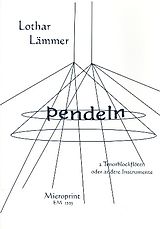 Lothar Lämmer Notenblätter Pendeln für 2 Tenorblockflöten