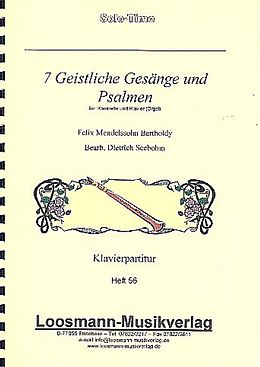 Felix Mendelssohn-Bartholdy Notenblätter 7 Geistliche Gesänge und Psalmen