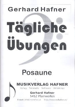 Gerhard Hafner Notenblätter Tägliche Übungen für Posaune