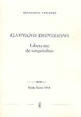 Gaetano Donizetti Notenblätter Libera me de sanguinibus für Sopran
