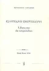 Gaetano Donizetti Notenblätter Libera me de sanguinibus für Sopran