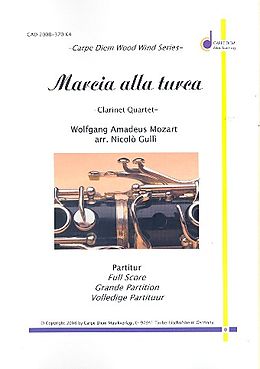 Wolfgang Amadeus Mozart Notenblätter Marcia alla turca KV331 für 3 Klarinetten