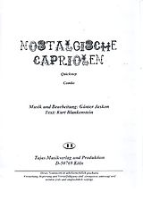 Günter Jaskon Notenblätter Nostalgische Capriolenfür Gesang