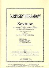 Nicolai Andrejewitsch Rimski-Korsakow Notenblätter Sextett A-Dur op.posth. für 2 Violinen
